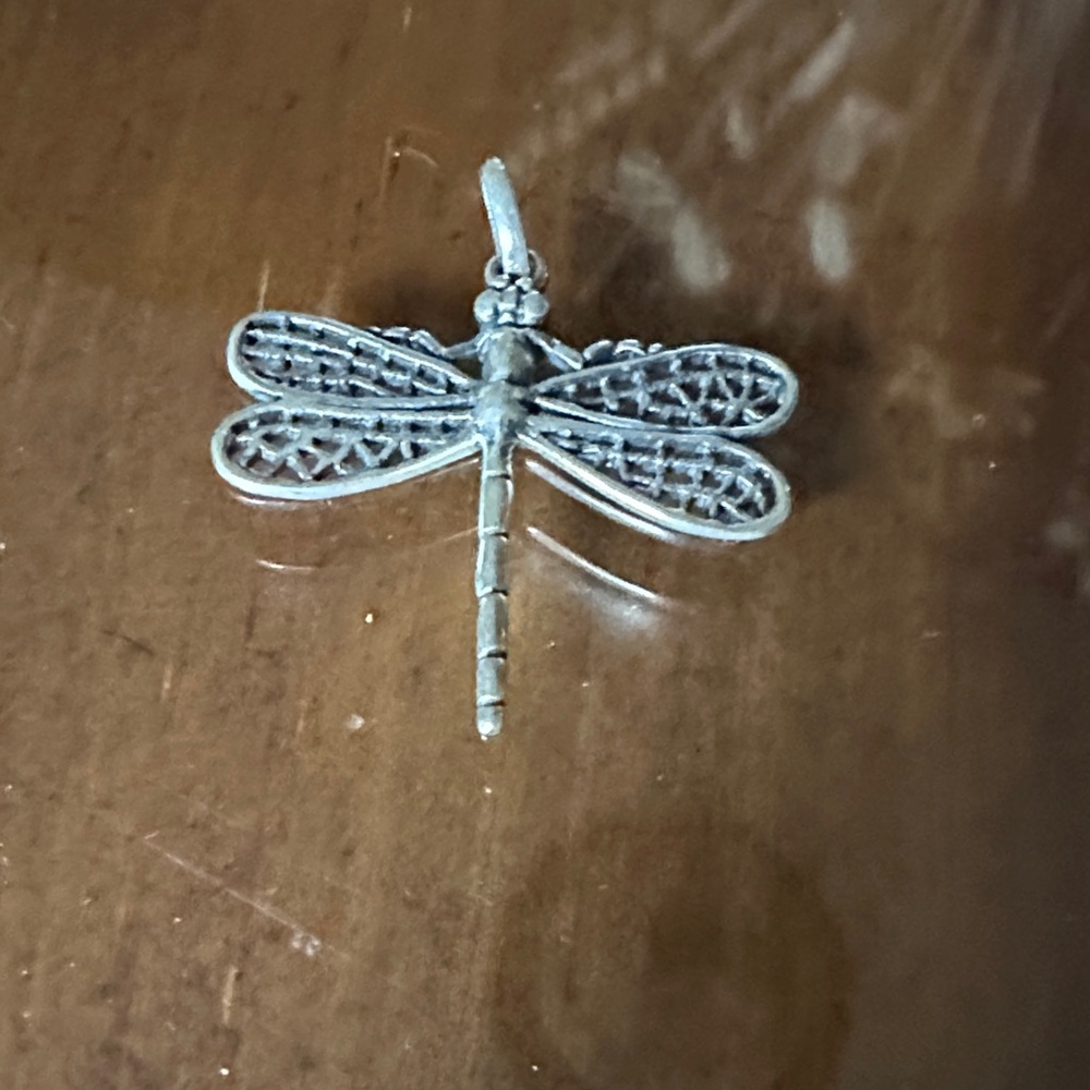 Silver Dragonfly Pendant